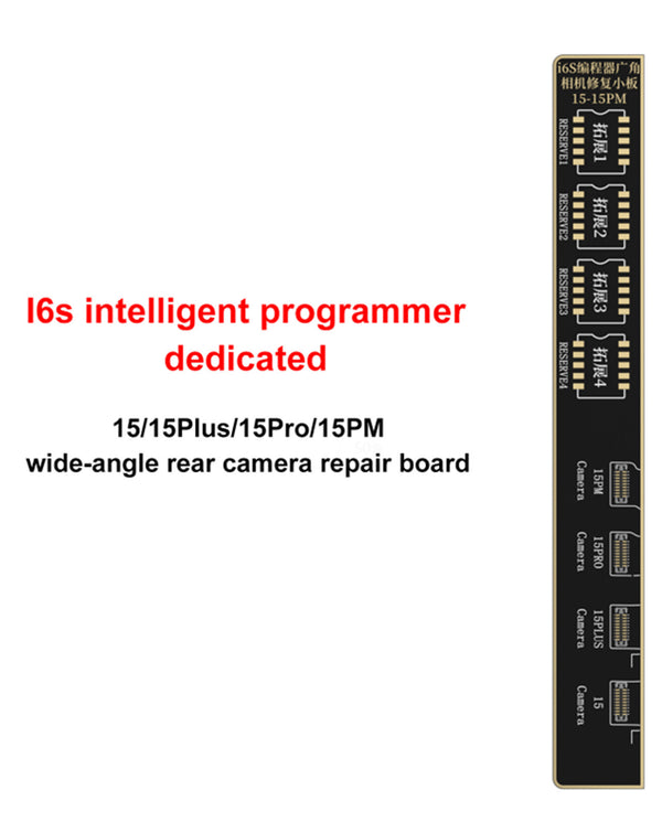 Placa de reparación i2C i6S para programar cámara trasera gran angular en Guatemala.