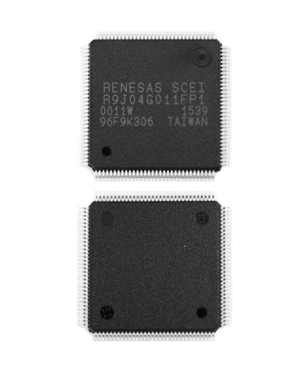 Reparación de IC Renesas SCEI R9J04G011FP1 para PlayStation 4 en Guatemala.