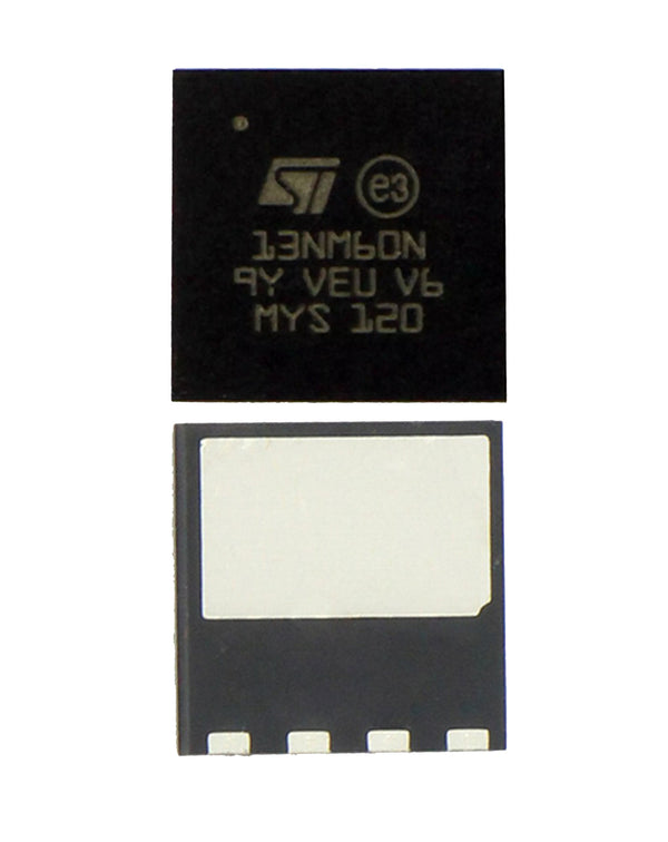 Encuentra tu fuente de poder MOSFET IC PS 4 (STL13NM60N) en Guatemala para reparaciones de componentes electrónicos en talleres especializados.