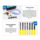 Reparación de puerto de carga para iPhone 6-14PM con el cable de reparación SUNSHINE SS-908B en Guatemala.