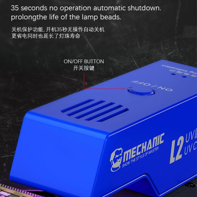Compra la lámpara de curado UV Mechanic 3W Mini L2 en Guatemala al mejor precio en un mayorista de herramientas con envío rápido y seguro.