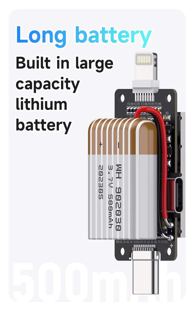 Tester de inserción de cola digital de alta precisión para conectores Type-C a Lightning, ideal para talleres de reparación en Guatemala.