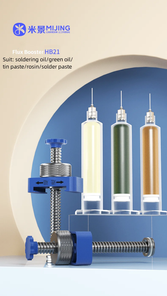 Encuentra el mejor inyector de aceite de soldadura MiJing HB21 Pro en Guatemala para tus proyectos de reparaciones electrónicas.