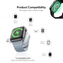 Encuentra en Guatemala el cargador magnético inalámbrico Esoulk en color blanco para tu reloj inteligente.