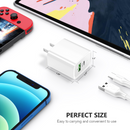 Adaptador de pared USB C+A (20W) blanco Esoulk en Guatemala: compra al por mayor en talleres de reparaciones y accesorios electrónicos.