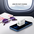 Adaptador de pared USB C+A (20W) blanco Esoulk en Guatemala: compra al por mayor en talleres de reparaciones y accesorios electrónicos.