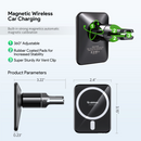 ¡Compra el mejor cargador inalámbrico magnético para auto en Guatemala con montura en salida de aire de 15W en color negro en SlowBack!