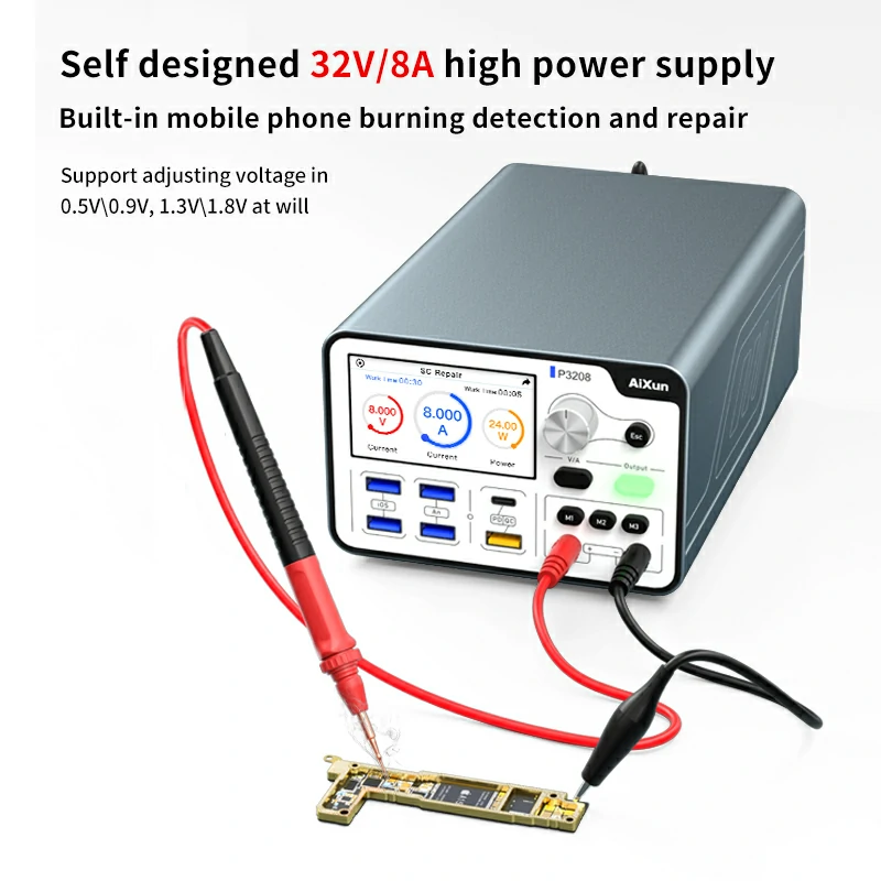 Encuentra la fuente de poder inteligente regulada AIxun P3208 320W en Guatemala para reparaciones eléctricas en talleres de tecnología y distribuidores mayoristas.