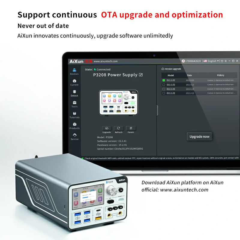 Encuentra la fuente de poder inteligente regulada AIxun P3208 320W en Guatemala para reparaciones eléctricas en talleres de tecnología y distribuidores mayoristas.