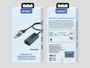 Concentrador Ethernet Onten 1in2 (USB 3.0) ideal para mayoristas de accesorios de red en Guatemala.