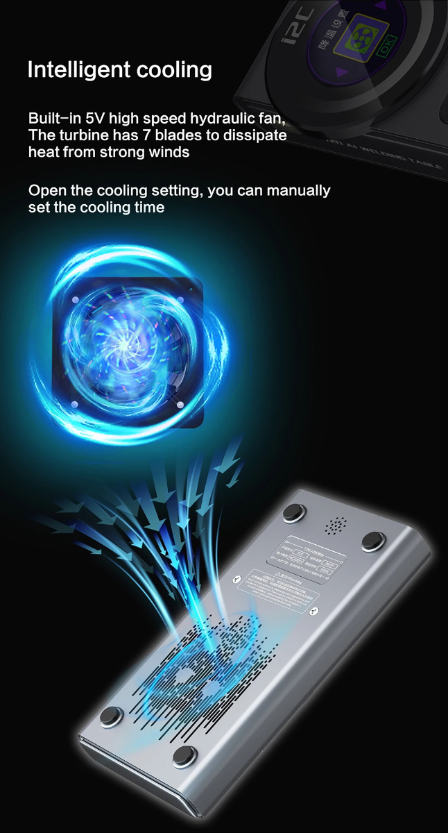 Reparación y venta de plataformas de calentamiento i2C T20 para iPhone X a 16 Pro Max en Guatemala.