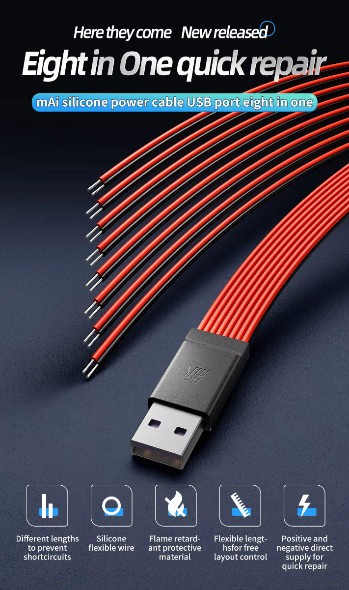Venta al por mayor en Guatemala de cable de poder y placa de batería QianLi mAi, ideales para reparaciones en talleres de tecnología.