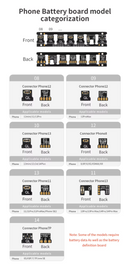 Encuentra cable de poder y placa de batería para iPhone 6s en Guatemala con la Serie QianLi mAi 8 en 1 en nuestro catálogo de accesorios.