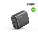 Encuentra el cargador de pared rápido de Esoulk EA18 Dual USB-C + USB-A de 40W en Guatemala, ideal para tus dispositivos electrónicos.