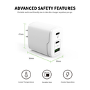 Venta al por mayor de cargadores rápidos de pared Esoulk EA18 Dual USB-C + USB-A en Guatemala para tus necesidades de carga.