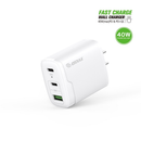 Venta al por mayor de cargadores rápidos de pared Esoulk EA18 Dual USB-C + USB-A en Guatemala para tus necesidades de carga.