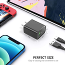 Encuentra el adaptador de pared Esoulk USB C+A PD/QC de 20W en Guatemala para cargar tus dispositivos de forma rápida y segura.