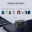 Encuentra el adaptador de pared Esoulk USB C+A PD/QC de 20W en Guatemala para cargar tus dispositivos de forma rápida y segura.