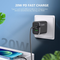 Encuentra el adaptador de pared USB C+A de 20W con cable USB C-C de Esoulk en Guatemala para carga rápida.