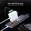 Compra al mayor el cargador de pared Esoulk PD Dual USB-C de 45W en Guatemala para tu dispositivo electrónico.