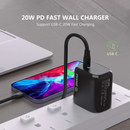 Encuentra el adaptador de pared USB C Esoulk de 20W en Guatemala para cargar tus dispositivos rápida y eficientemente.