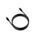 Puerto de carga USB C-C Dobe, cable de datos negro para carga rápida y sincronización.