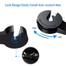 Soporte universal con rotacion 360 magnetico para tablet y telefono para reposacabezas trasero