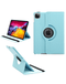 Protege y sostén tu iPad Air 11 2024 / Pro 11 en Guatemala con este case giratorio 360 grados en color azul claro.