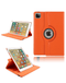 Compra un estuche naranja con soporte giratorio 360 grados para tu iPad Air 11 en Guatemala.