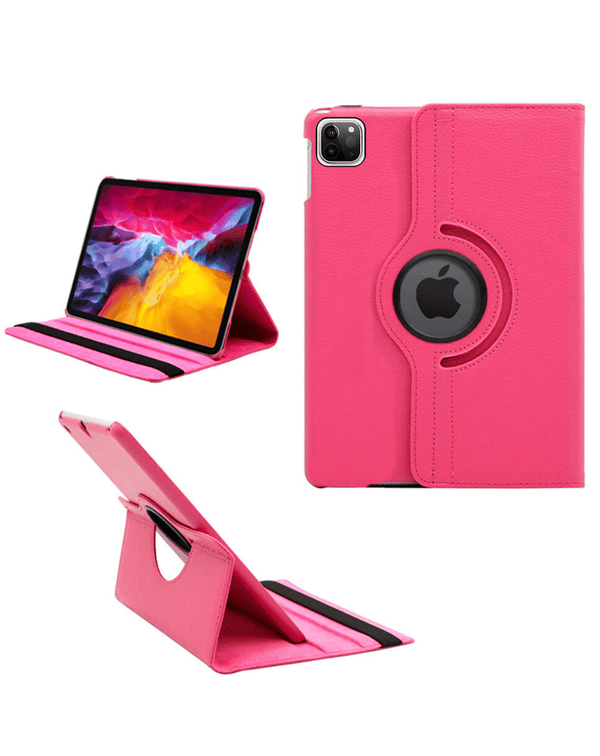 Encuentra en Guatemala estuches con soporte giratorio 360 para iPad Air 11 2024 / Pro 11 (1st / 2nd / 3rd / 4th) / Air 4 / Air 5 en color rosa de la marca SlowBack.