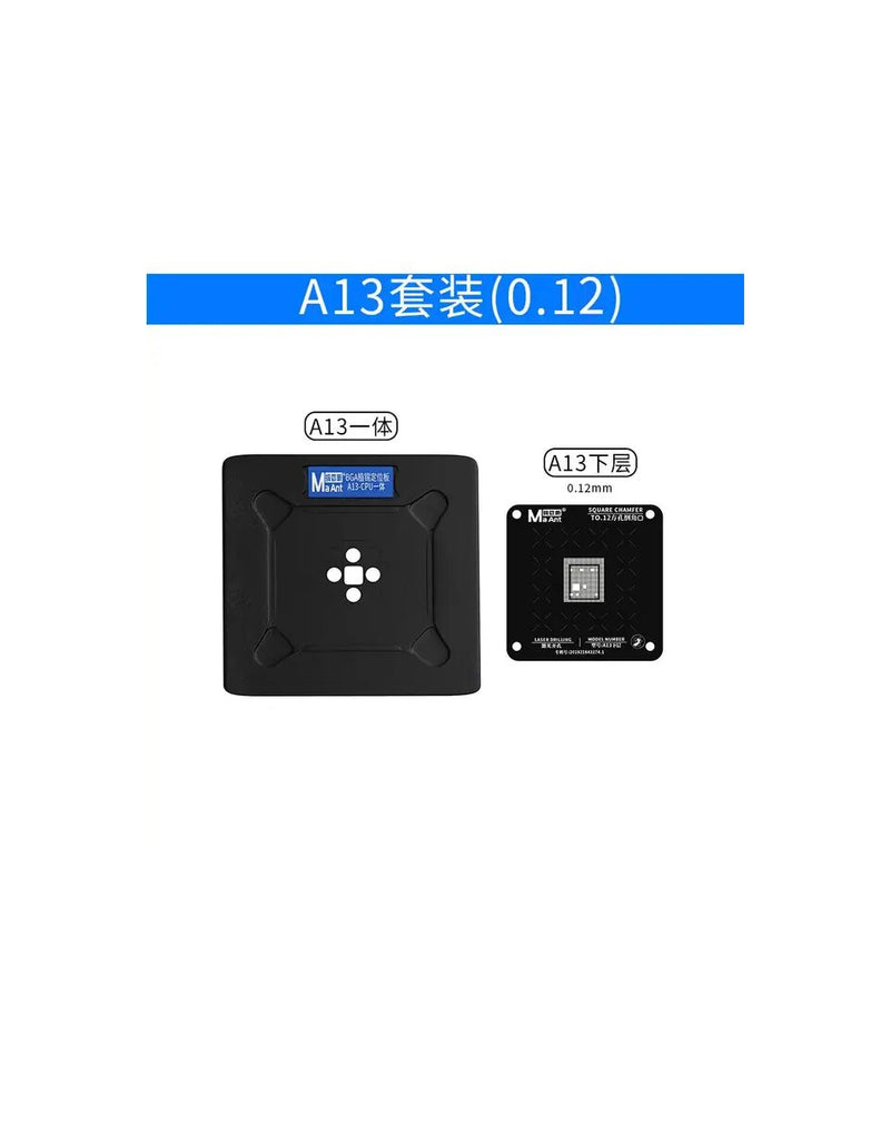 Plataforma magnética de reballing para reparación de CPU en Guatemala: iPhone 11 / 11 Pro / 11 PM / SE 2nd Gen (A13).