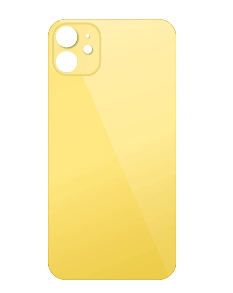 Encuentra tapas traseras para iPhone 11 en Guatemala, amarillas y originales para reparaciones en talleres especializados.