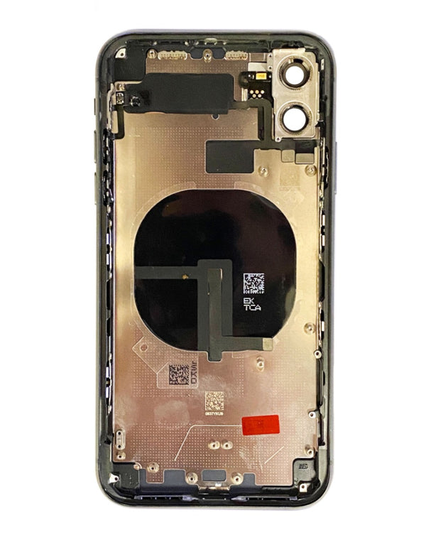 Encuentra tapa trasera sin logo con componentes pequeños preinstalados para iPhone 11 en Guatemala.