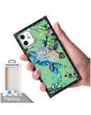 Tapa trasera acrílica efecto espejo brillante, resistente a arañazos, para iPhone 12/12 Pro, diseño de lujo.
