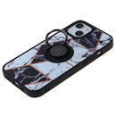 Protege tu iPhone 13 Pro con una funda dura PC trasera y TPU suave con borde colorido y soporte de anillo en Guatemala.