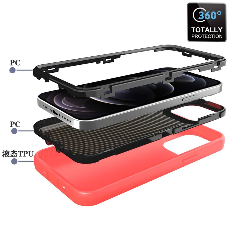 Compra la mejor funda heavy duty de silicona color naranja para tu iPhone 13 Pro en Guatemala, con SlowBack.