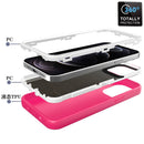 Encuentra la mejor funda heavy duty de silicona color HOT PINK para tu iPhone 13 Pro en Guatemala.