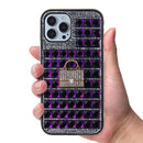 Funda de piedras cristalinas en PURPLE para iPhone 7G / 8G / SE 2020 en Guatemala, encuentra la mejor funda adornada en SlowBack.