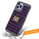 Funda de piedras cristalinas en PURPLE para iPhone 7G / 8G / SE 2020 en Guatemala, encuentra la mejor funda adornada en SlowBack.