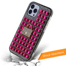 Compra el Crystal Stones Case con cinco adornos Hot Pink para tu teléfono en Guatemala, perfecto para agregar un toque único a tu dispositivo.