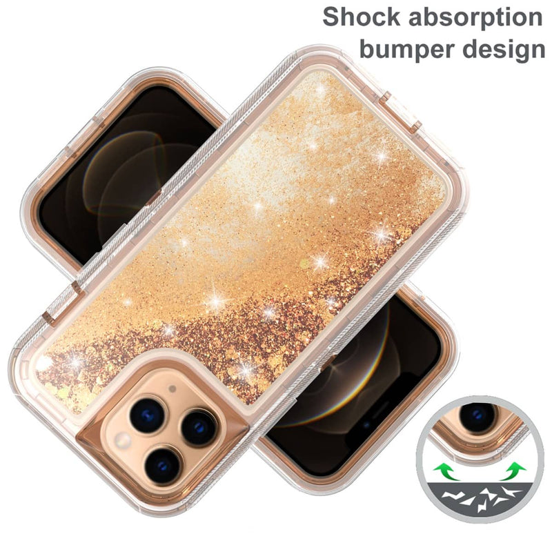 La mejor funda glitter liquid bumper para iPhone 13 Pro Max en Guatemala.