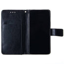 Funda billetera de cuero negro para iPhone 13 Pro con ranuras para tarjetas, estilo elegante SlowBack.