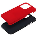 Funda protectora roja SlowBack de doble capa para iPhone 13 Pro Max, ofrece absorción de golpes y máxima protección.