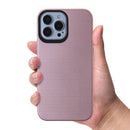 Funda protectora doble capa oro rosa para iPhone 13 Pro Max con absorción de golpes SlowBack.