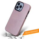 Funda protectora doble capa oro rosa para iPhone 13 Pro Max con absorción de golpes SlowBack.