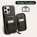 Bolso cruzado con cierre xBase para iPhone 14 Pro Max en color negro disponible en Guatemala para comprar al mayorista SlowBack.