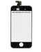 Reparación de pantalla iPhone 4S en Guatemala con pantalla Premium de color negro disponible en mayoristas de repuestos y talleres de reparación.