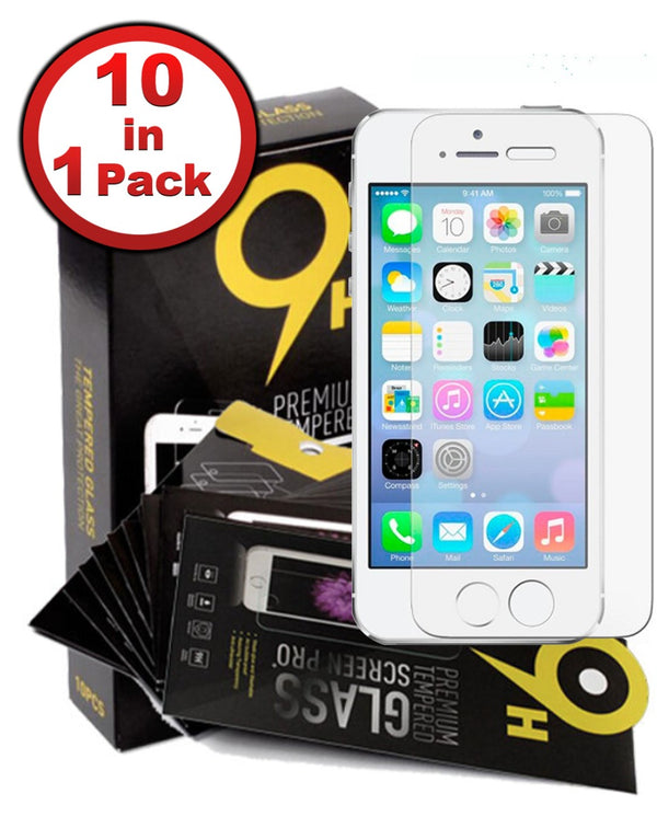 Protector de pantalla de vidrio templado transparente para iPhone 5SE/5S/5/5C en Guatemala.
