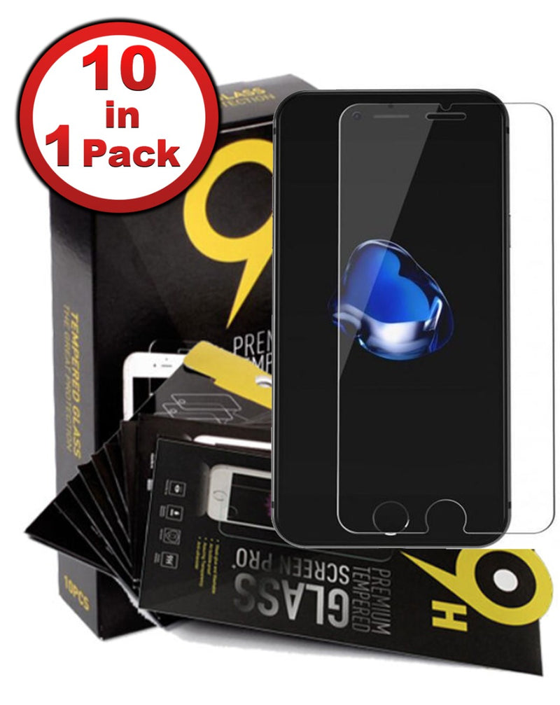 Protector de vidrio templado transparente para iPhone 6S Plus y 6 Plus, pack de 10 unidades, en Guatemala.