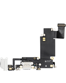 Reparación de puerto de carga iPhone 6S Plus en Guatemala, encuentra el componente original en color blanco.